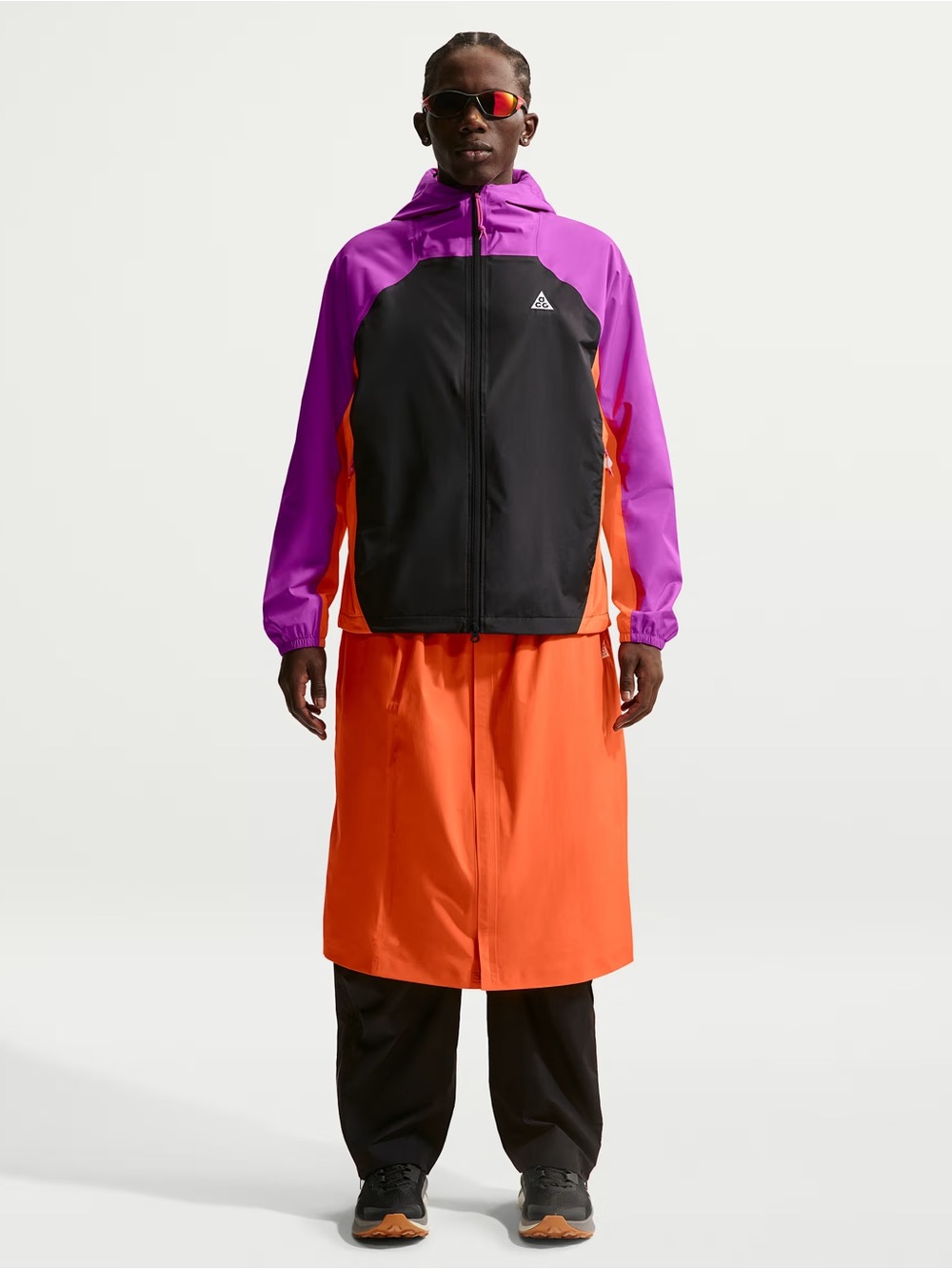 Nike ACG "Morpho" Storm-FIT ADV Wrap Skirt II0927-819 orange waterproof nylon